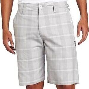 Rip Curl Mens Walkshort Plaid Wombat Blue And Gray Size 30